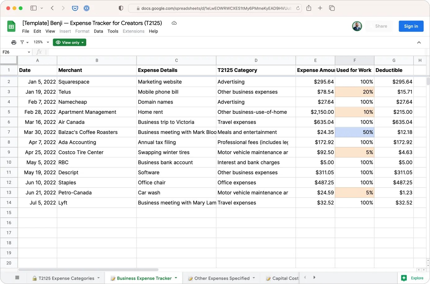 Free business expense tracking spreadsheet 2024 